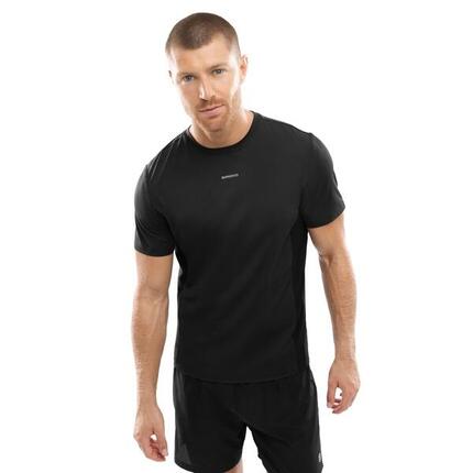 T-shirt running manches courtes homme Fitness Gate Black Noir