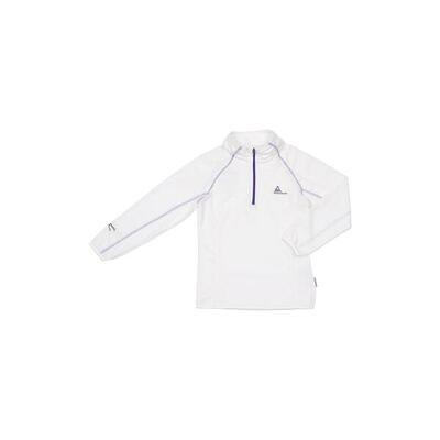 Microfleece sweatshirt met halve rits voor meisjes peak mountain fafine