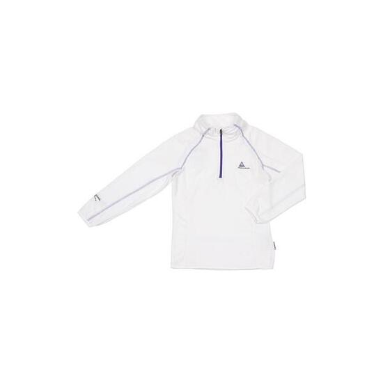 Felpa bambina con mezza zip in micropile Peak Mountain Fafine