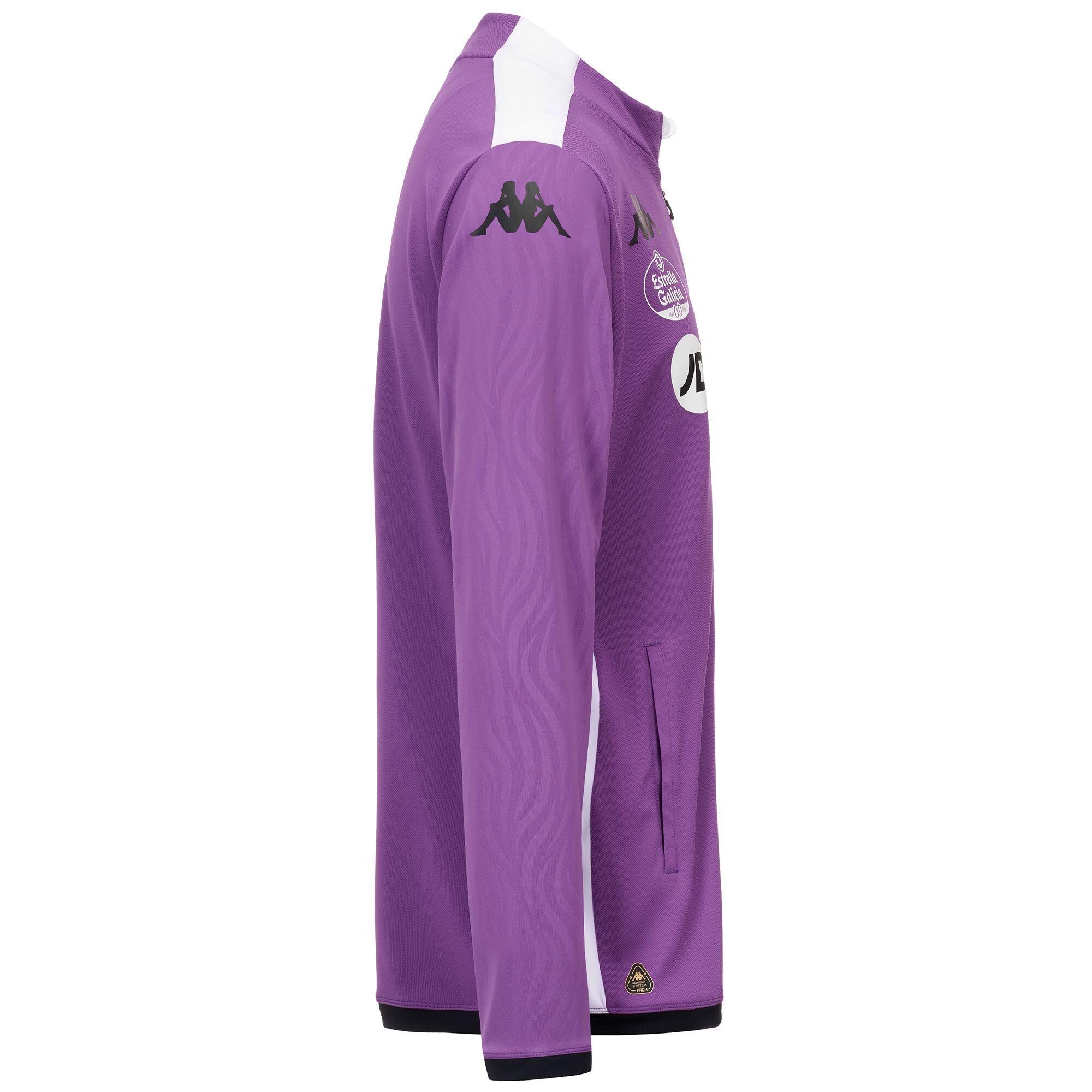 Felpa de hombre en poliéster reciclado morado de fútbol 2/4