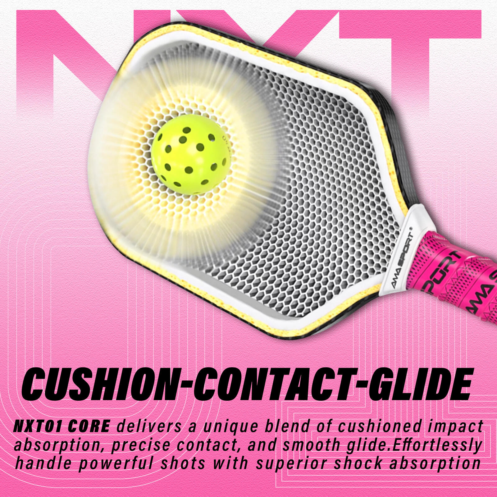 AMA Sport NXT-01 16mm Pickleball Paddle | Decathlon