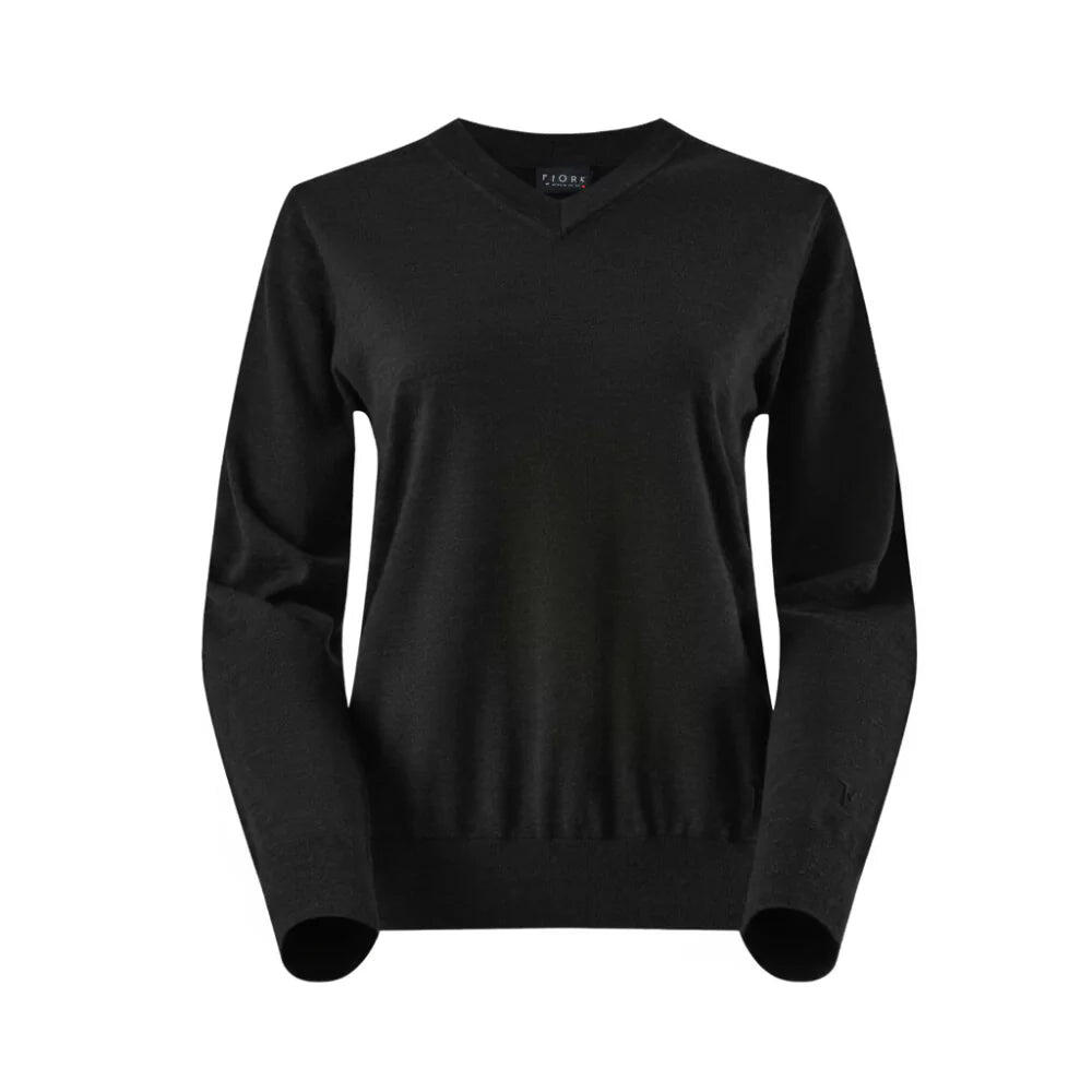 Maglione da donna con scollo a V – Leggero ed elegante in lana merino 4/7