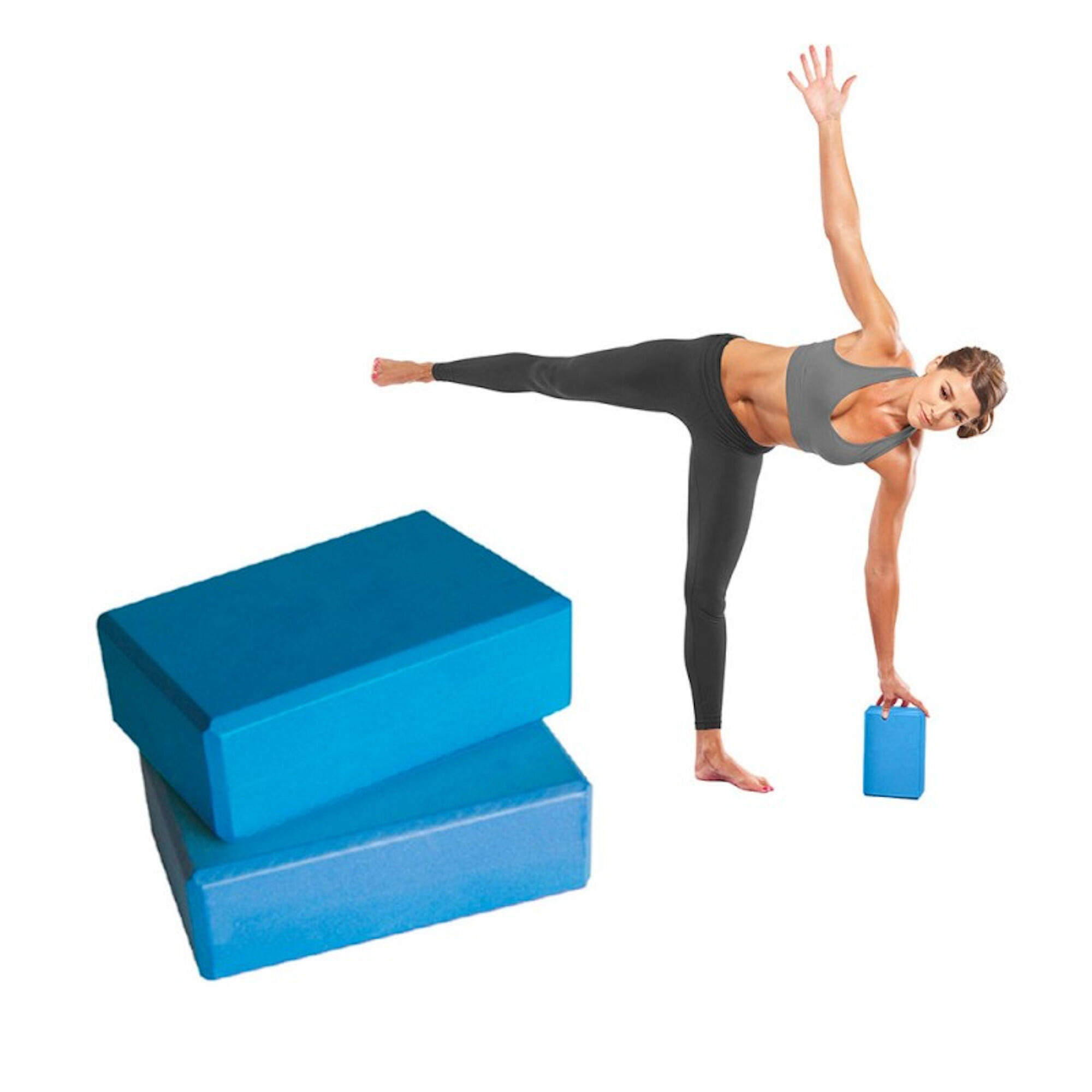 Vital Gym - Brique De Yoga Klist 7,5x15x22,5 Cm - Brique Yoga - Bleu - Taille Unique - Decathlon