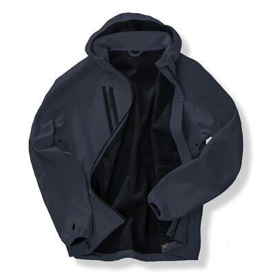 Giacca a vento softshell 3 strati con cappuccio Result