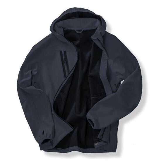 Giacca a vento softshell 3 strati con cappuccio Result