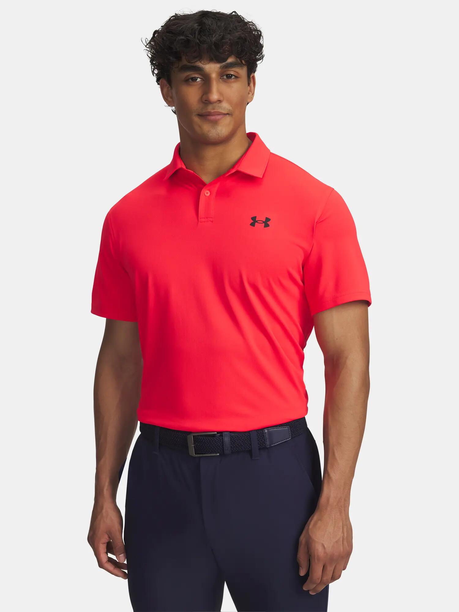 Férfi póló Under Armour UA T2G Pique Polo-RED 1/2