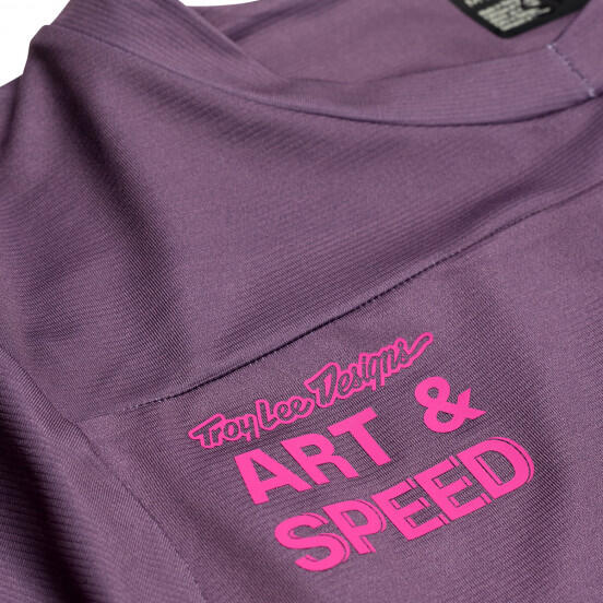 Jersey manches longues TROY LEE Skyline Radioscape Deep Purple 3/4