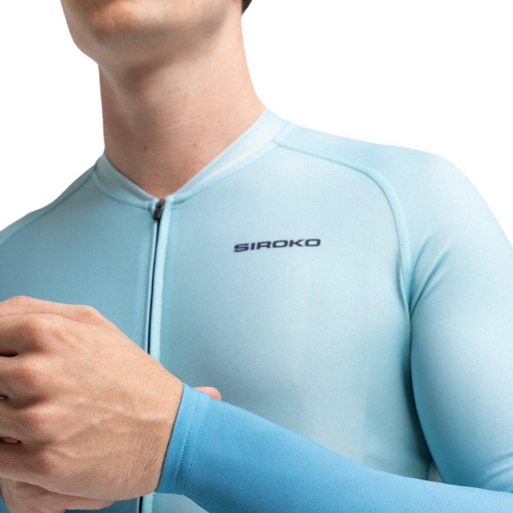 Camisola de ciclismo manga comprida homem M2 Corsa Azul 4/8