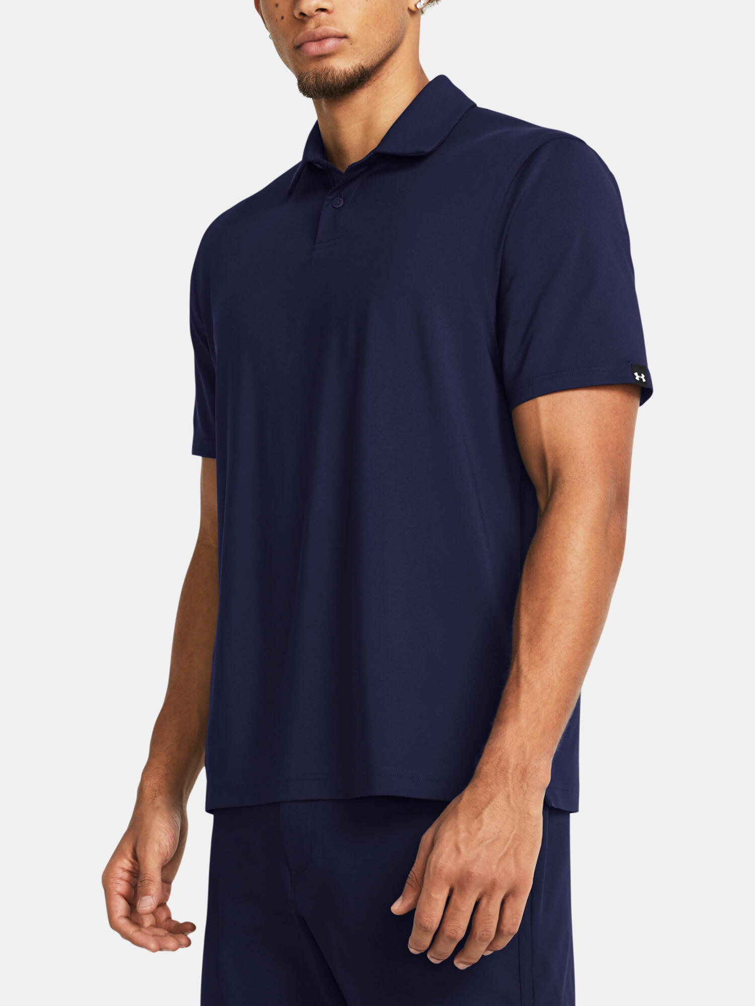 Maglietta Polo Uomo Under Armour T2G Blu Navy Notte 1/4