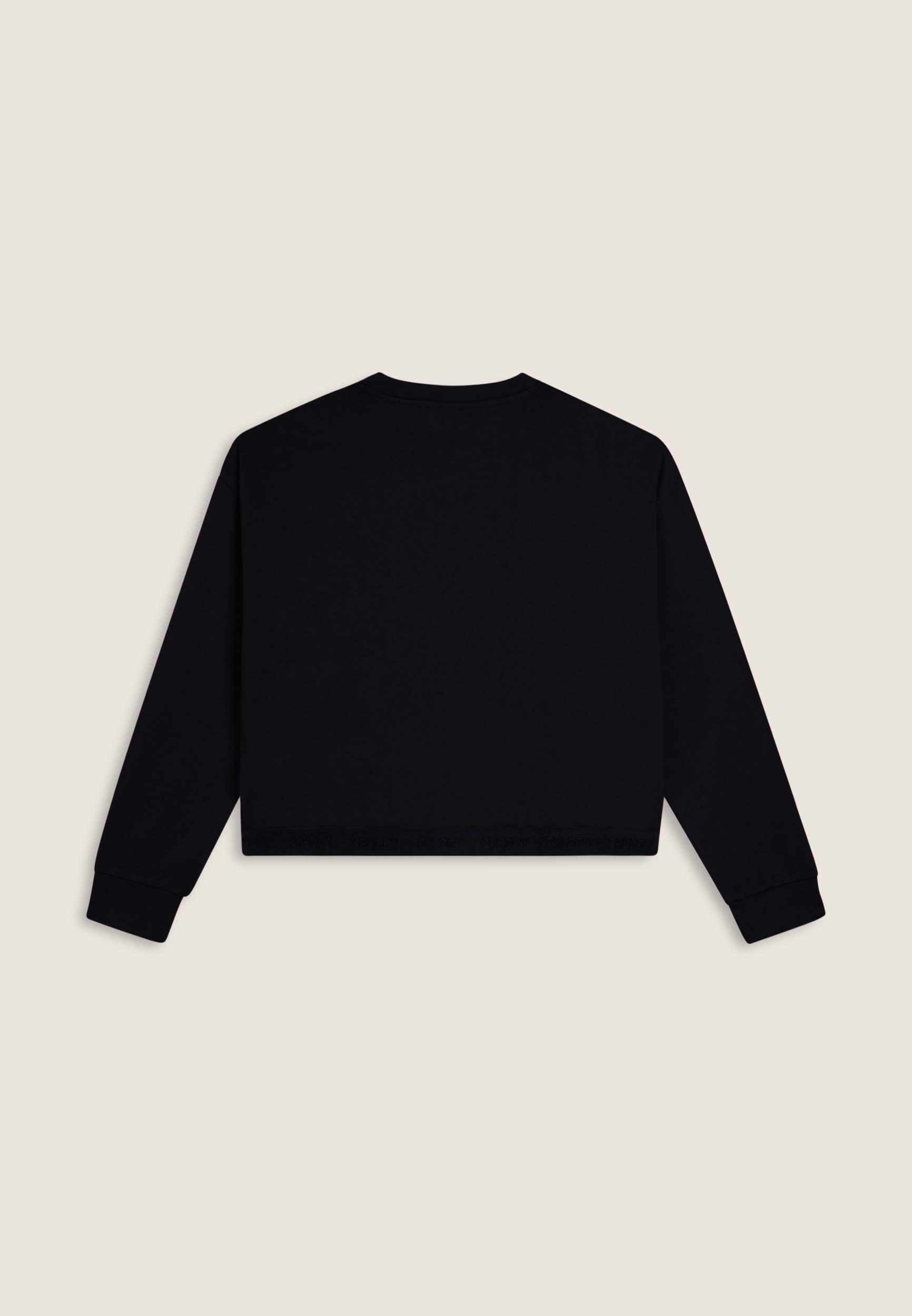 Sweat-shirt pour femmes ornée de bande avec logo et broderie 2/3