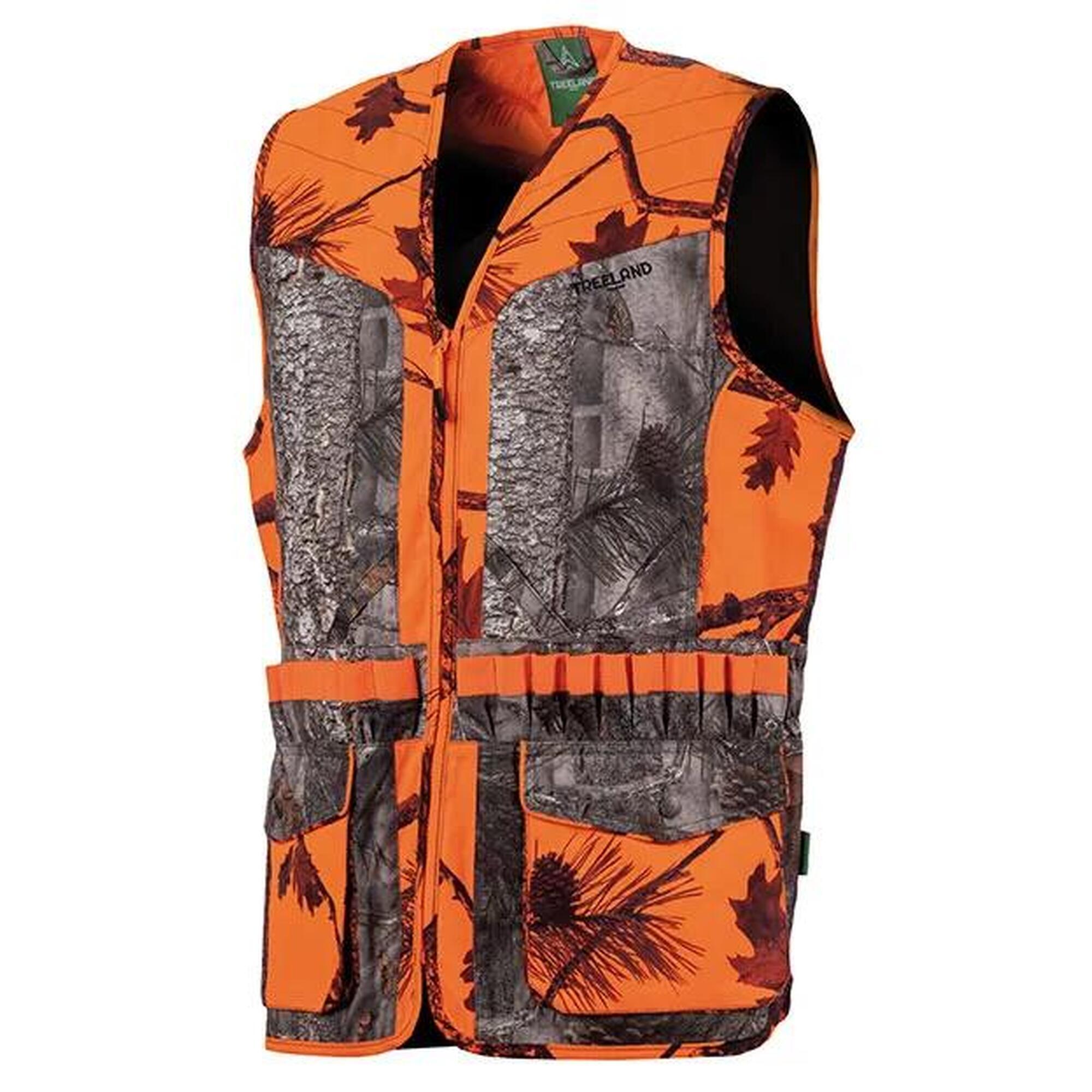 Treeland - Gilet De Chasse Enfant Treeland Camo Orange - Gilet Sans Manche - Orange - Decathlon