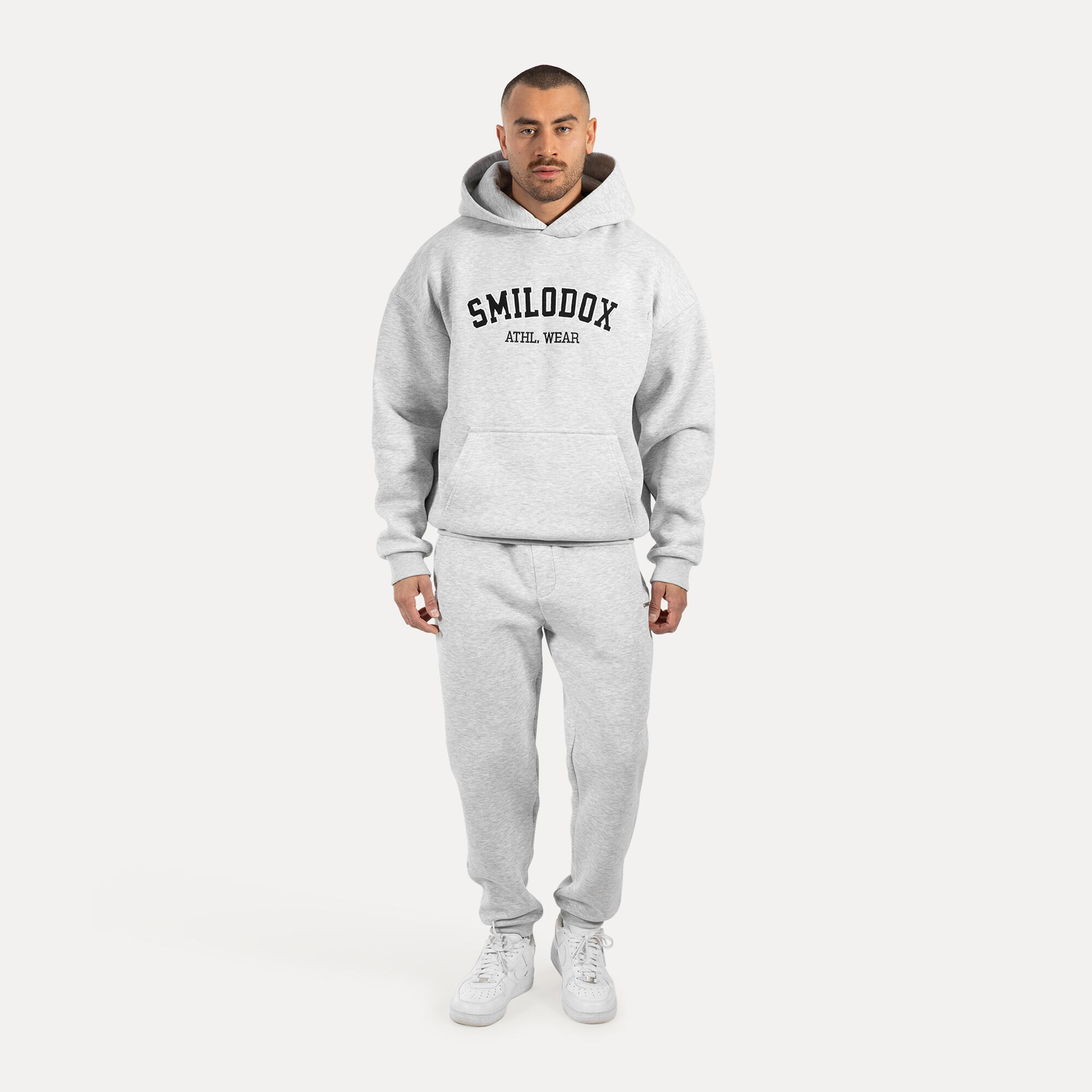 Herren Hoodie Kayson Grau Melange 3/5