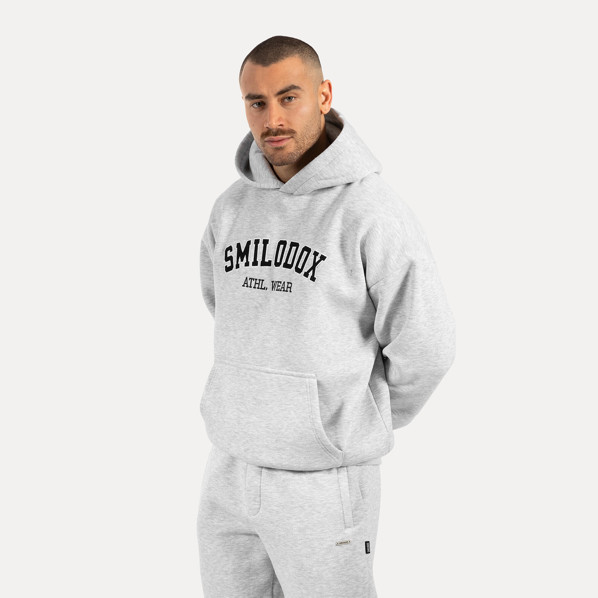 Herren Hoodie Kayson Grau Melange 2/5