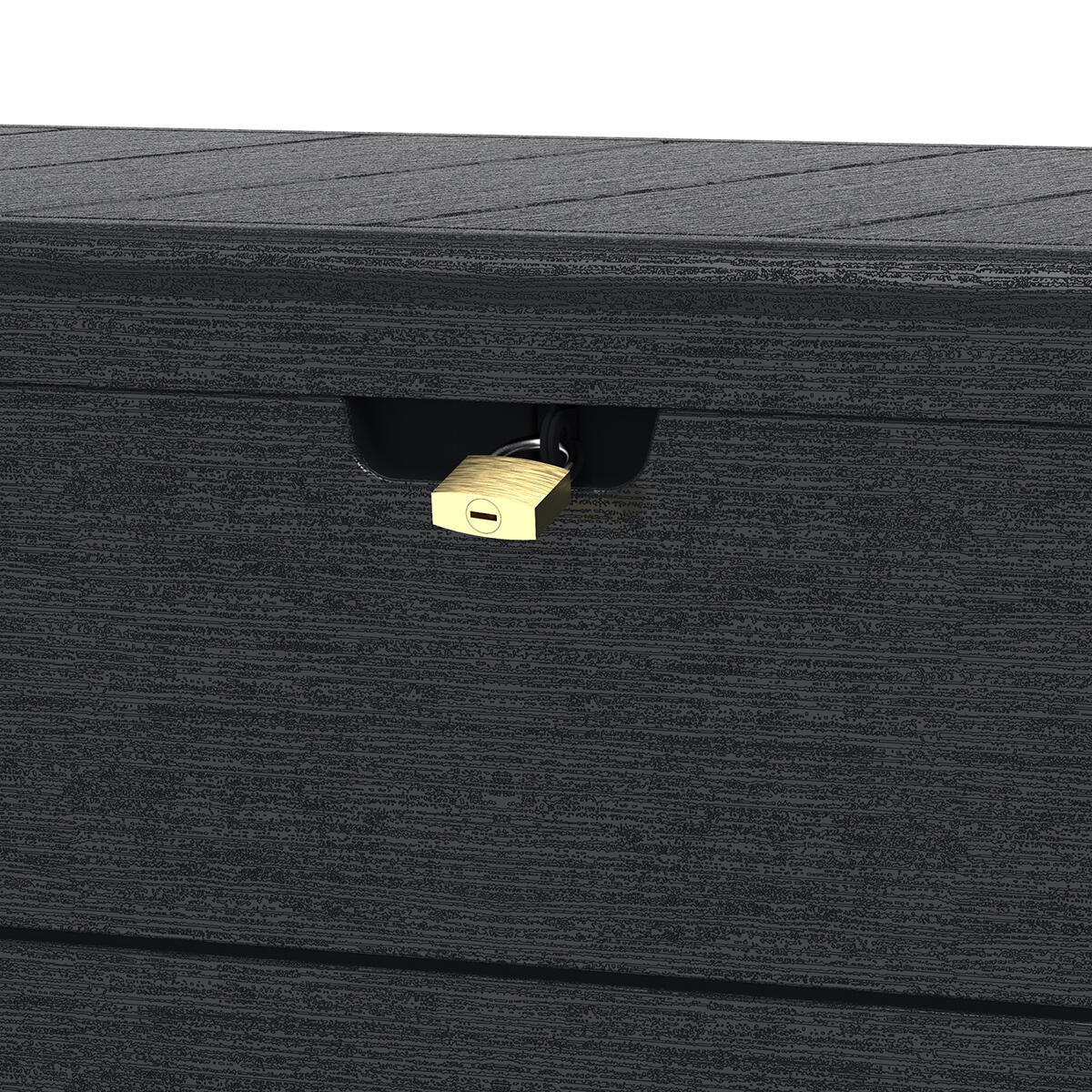 Arcón baúl 416 L PVC gris antracita 7/7