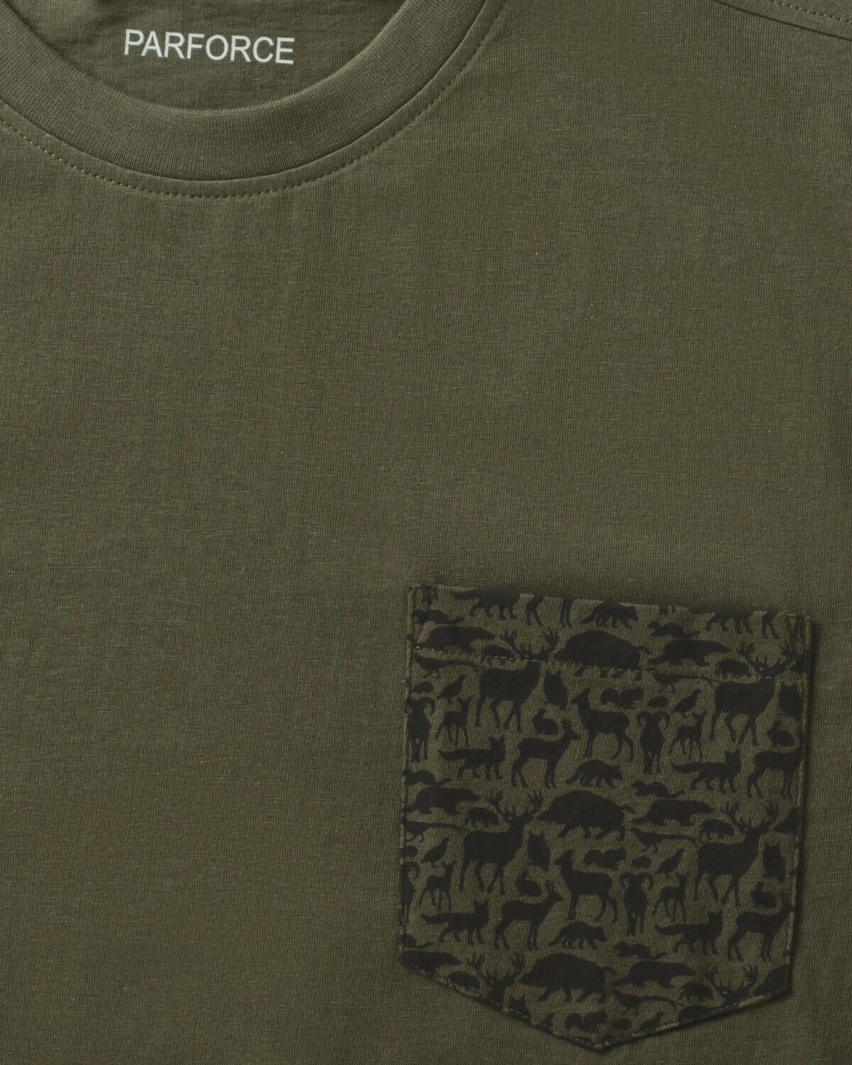 T-Shirt Brusttasche Waldtiere 3/3