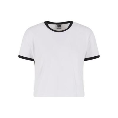 Dames-t-shirt urban classics contrast retro