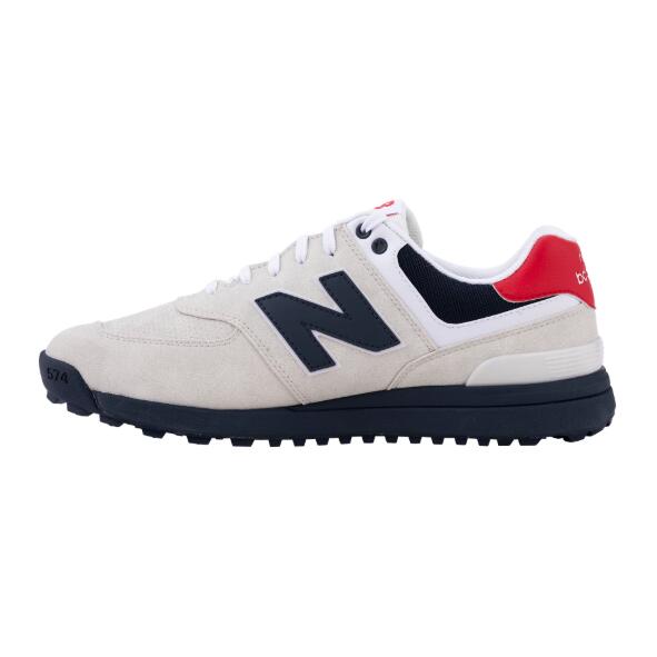 New Balance 574 Greens VS, golfschoenen voor heren, beige 3/4