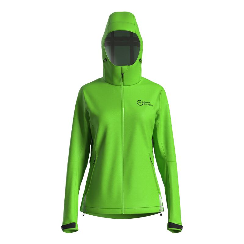 Great Escapes civetta lady Rain Jacket green 1/3