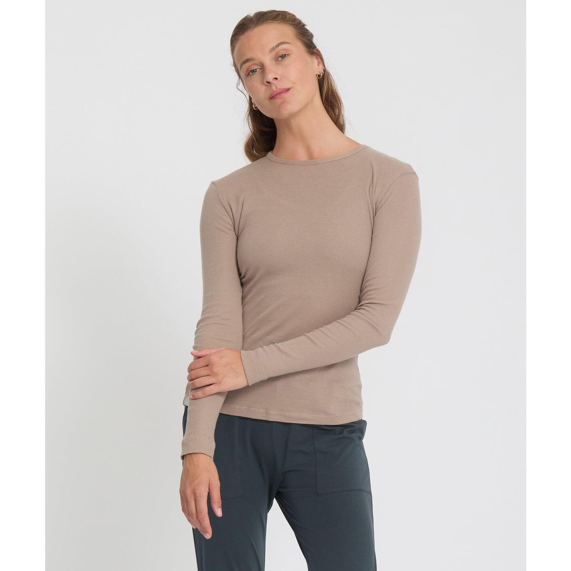 Yoga Searcher - Mauna - Tee-shirt En Coton - T-shirt Manches Courtes - Beige - Decathlon