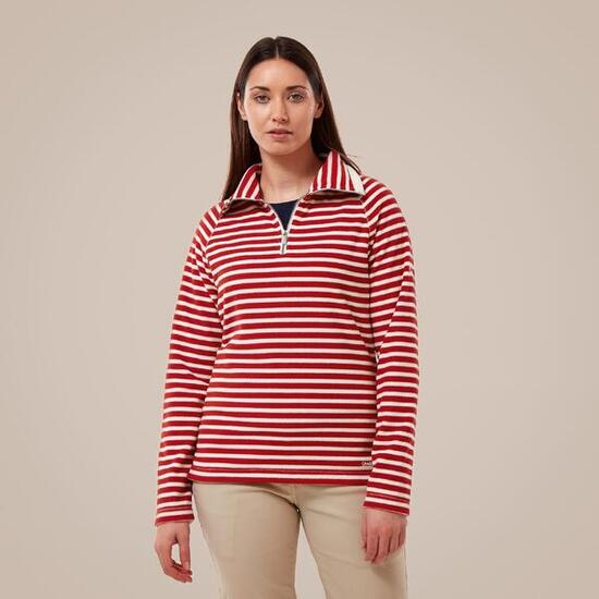 CRAGHOPPERS Natalia - Polaire demi‑zip rayée