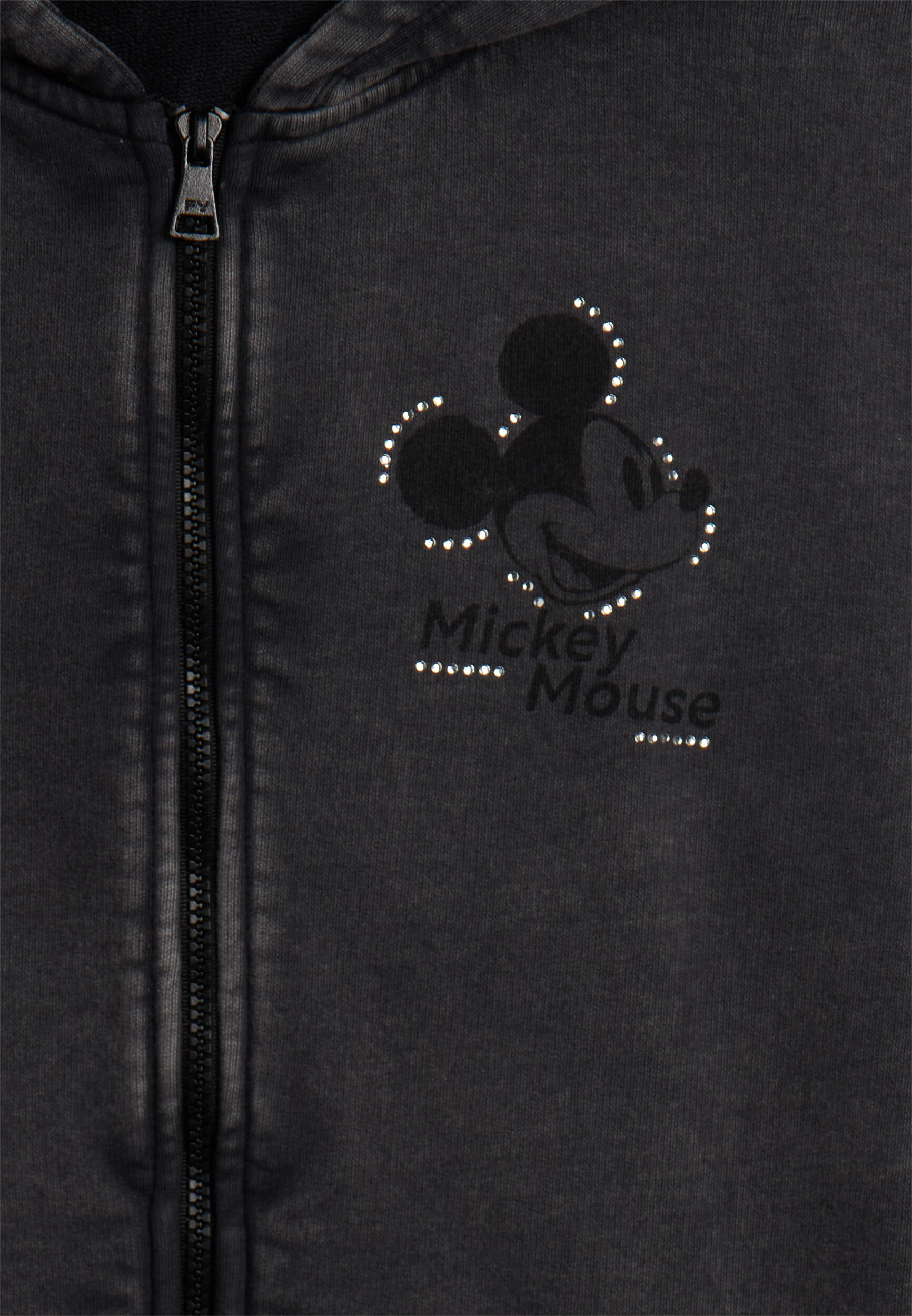 Sudadera con capucha y cremallera para mujer con un estampado de Mickey Mouse 3/3