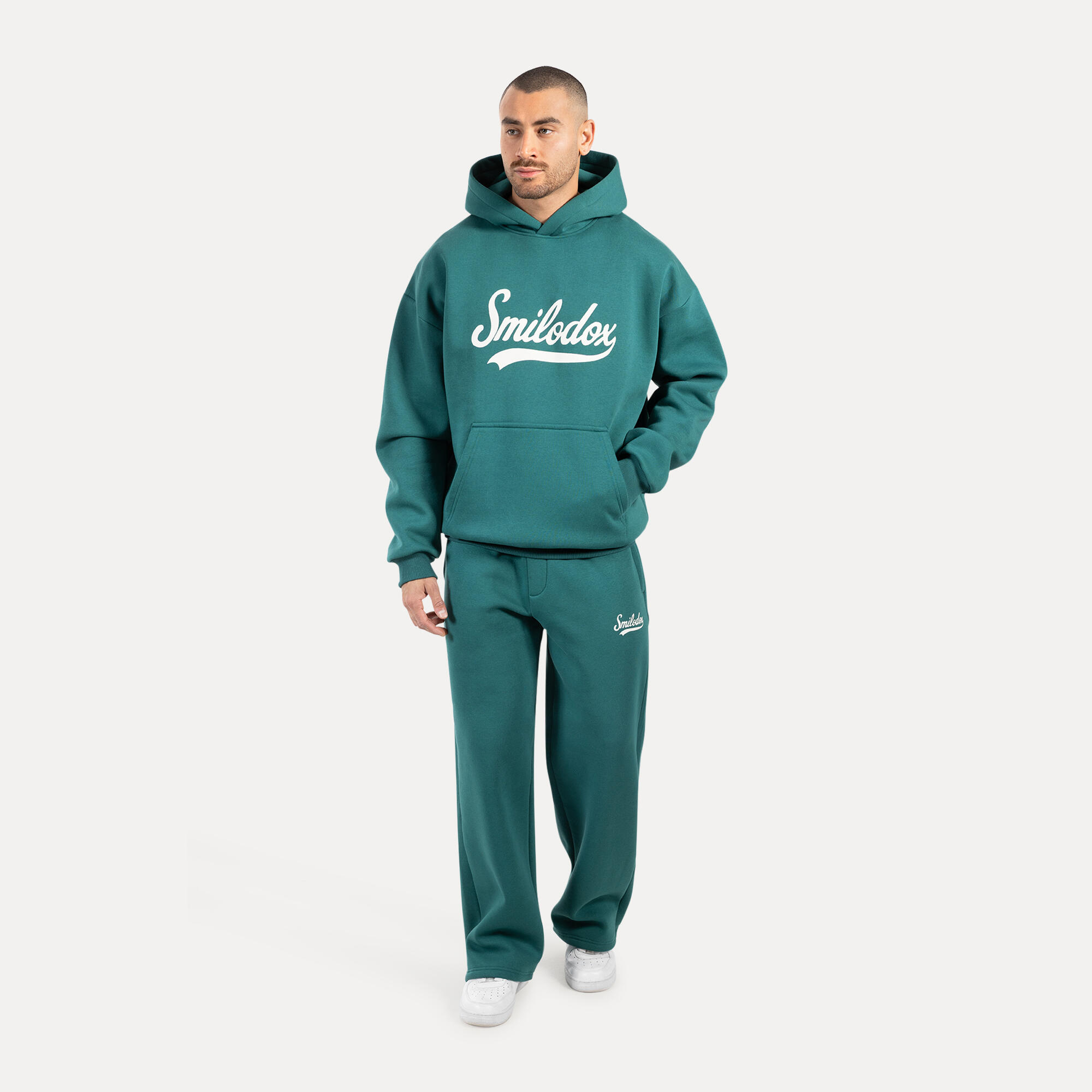 Herren Jogginghose Lorik Dunkel Grün 3/5