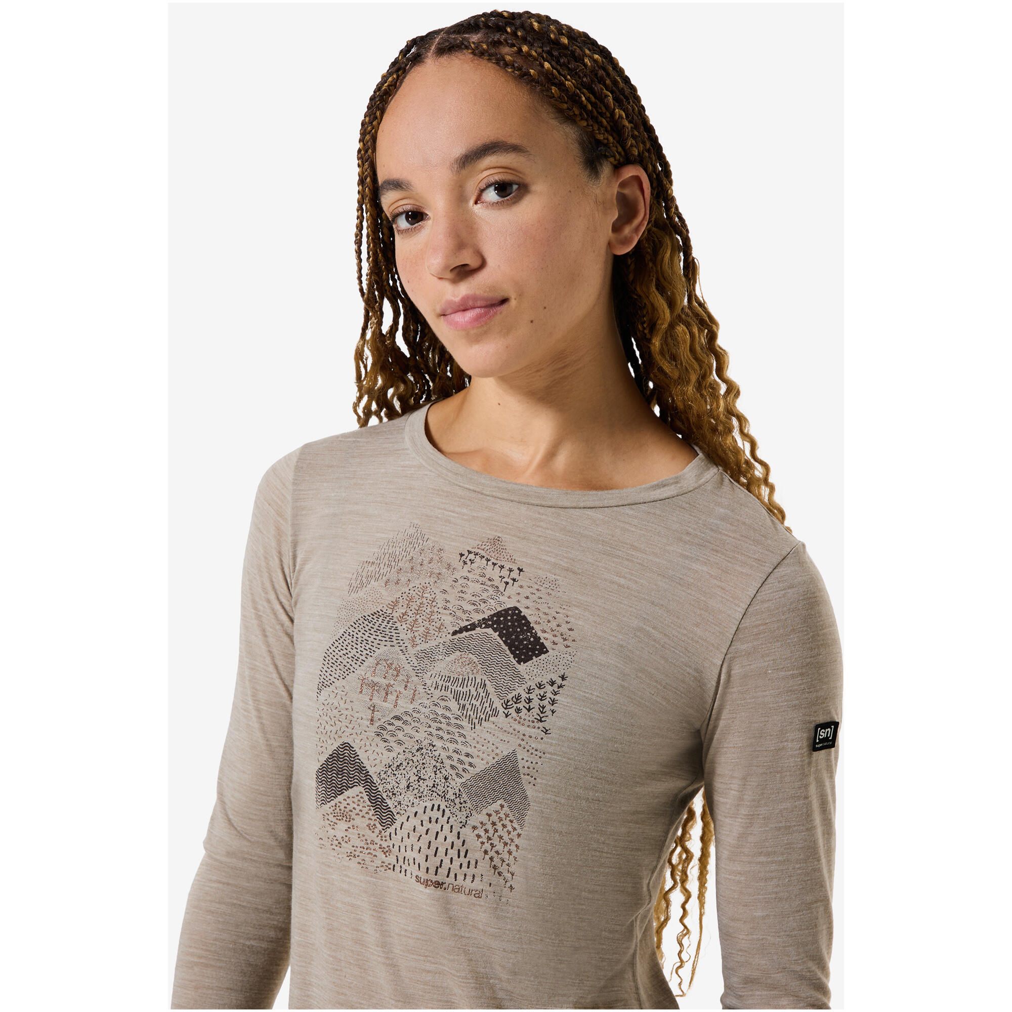 Longsleeve SUPER.NATURAL W HILLY LS 3/5