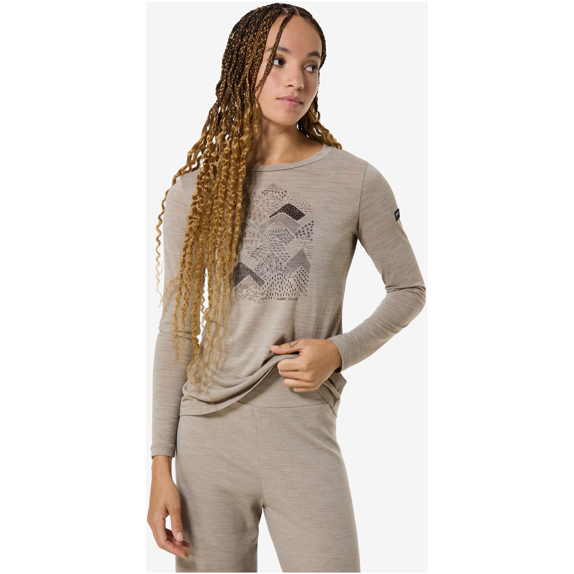 Longsleeve SUPER.NATURAL W HILLY LS 2/5