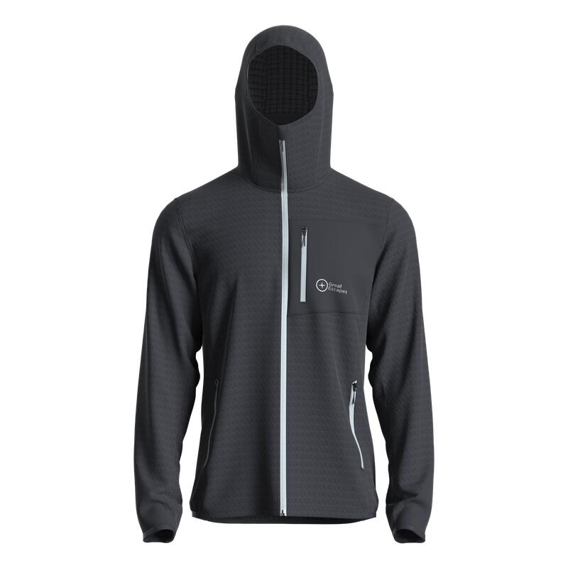 Great Escapes Cosmique man long zip fleece jacket vulcan 1/3