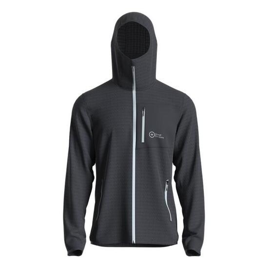 Great Escapes Cosmique man long zip fleece jacket vulcan