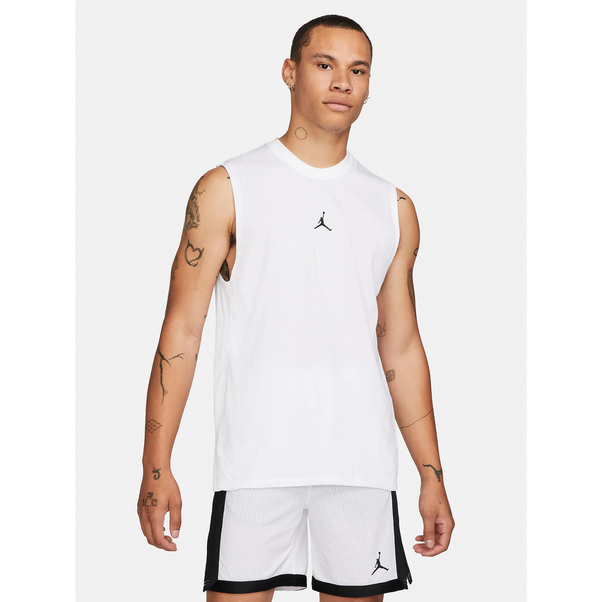 Koszulka męska nike air jordan dri-fit sport sleevelees top white