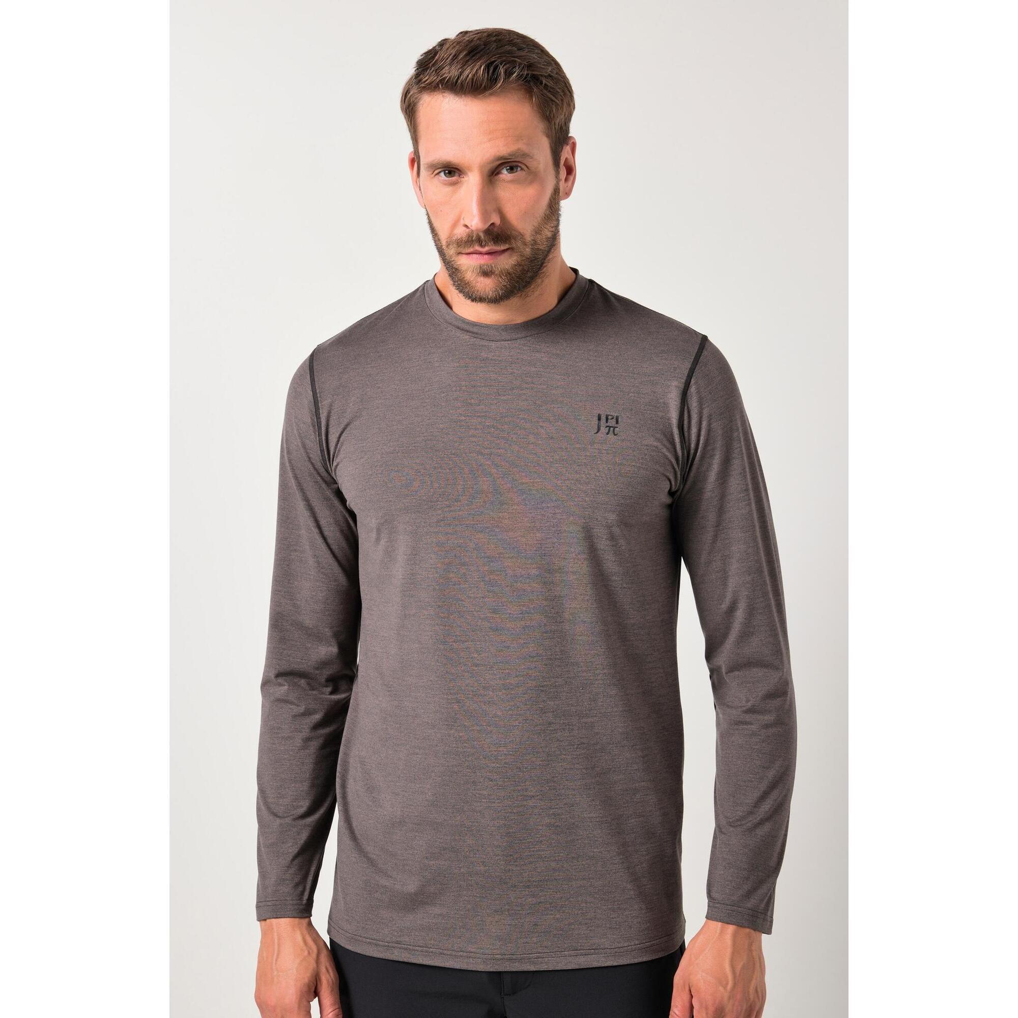 Jay-pi - Hommes T-shirt Thermique À Manches Longues Collection Outdoor - T-shirt Manches Courtes - Marron - Decathlon