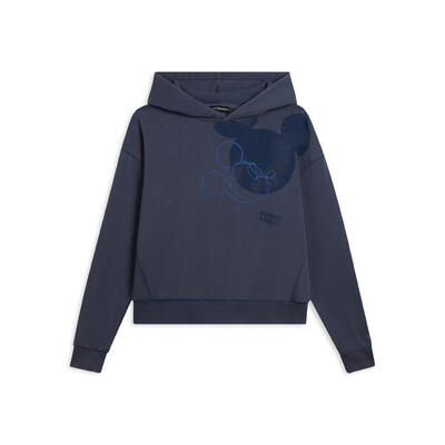 Felpa da donna con cappuccio e stampa Mickey Mouse