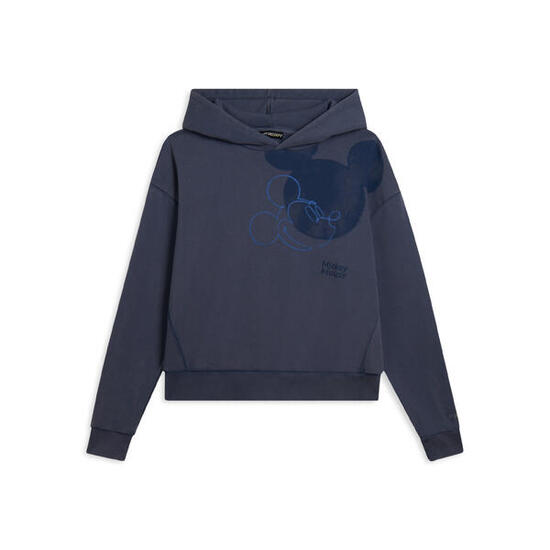 Felpa da donna con cappuccio e stampa Mickey Mouse