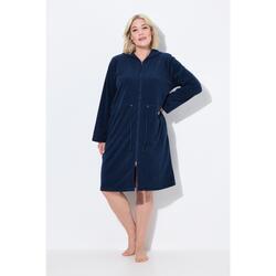 Femme Peignoir à capuche et manches longues. Cordon sous tunnel.