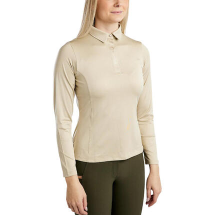 Polo d'équitation manches longues femme Montar Susan