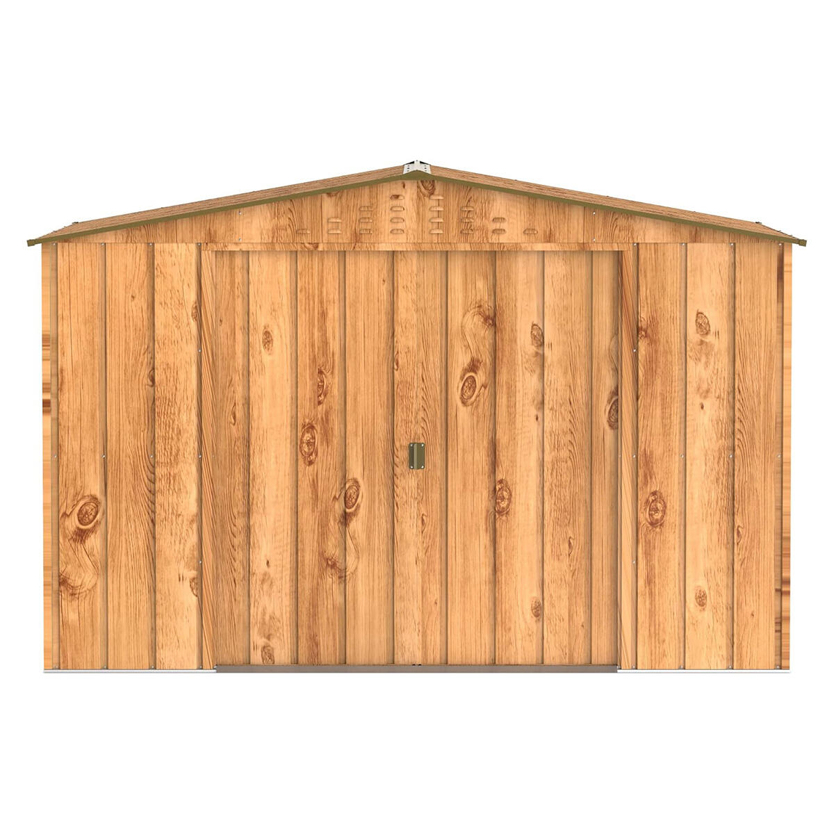 Caseta jardín Top Hércules 10×8 metal imitación madera 2/7