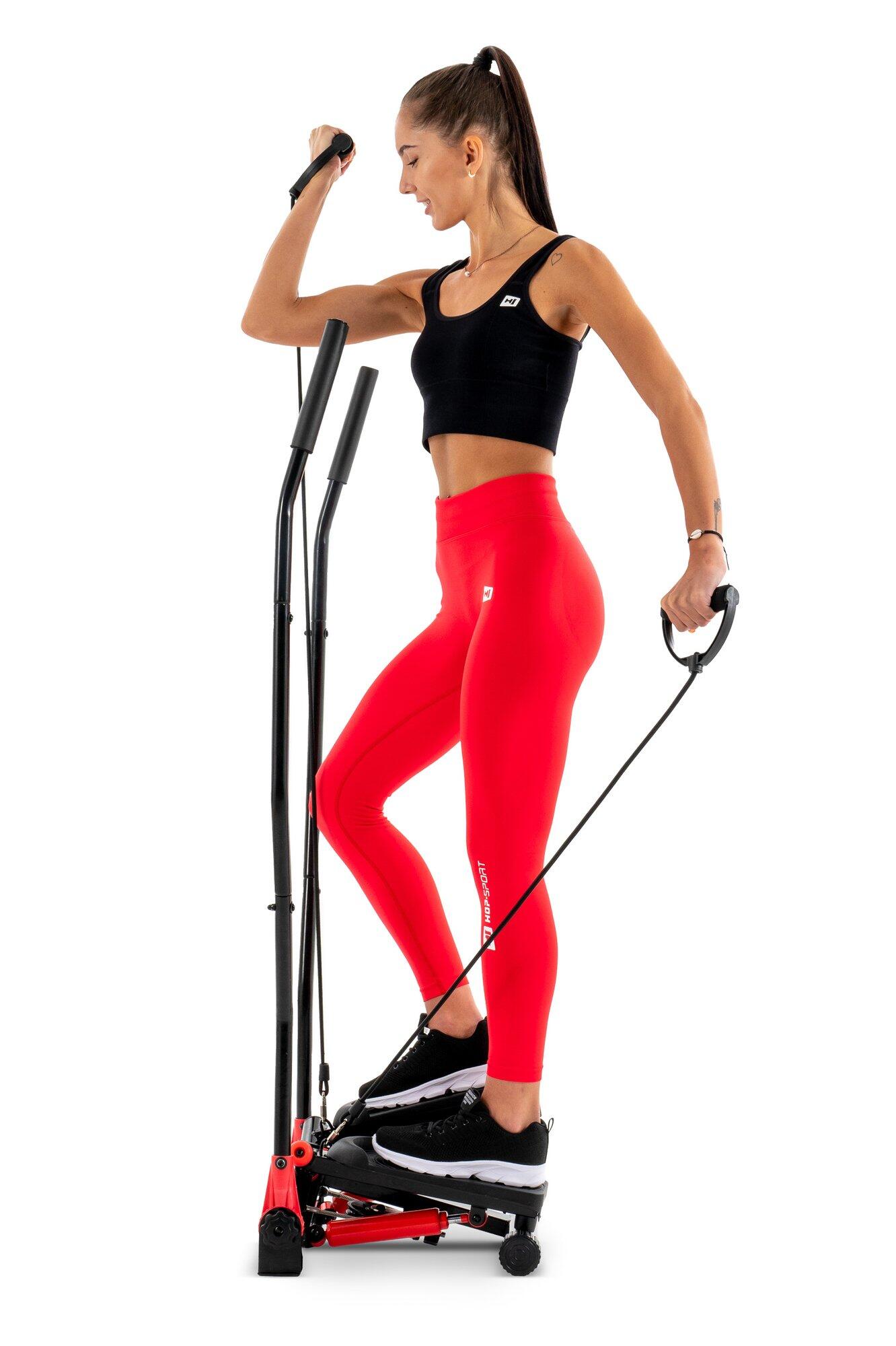 Stepper giratorio con brazos HS-045S Slim rojo 7/7