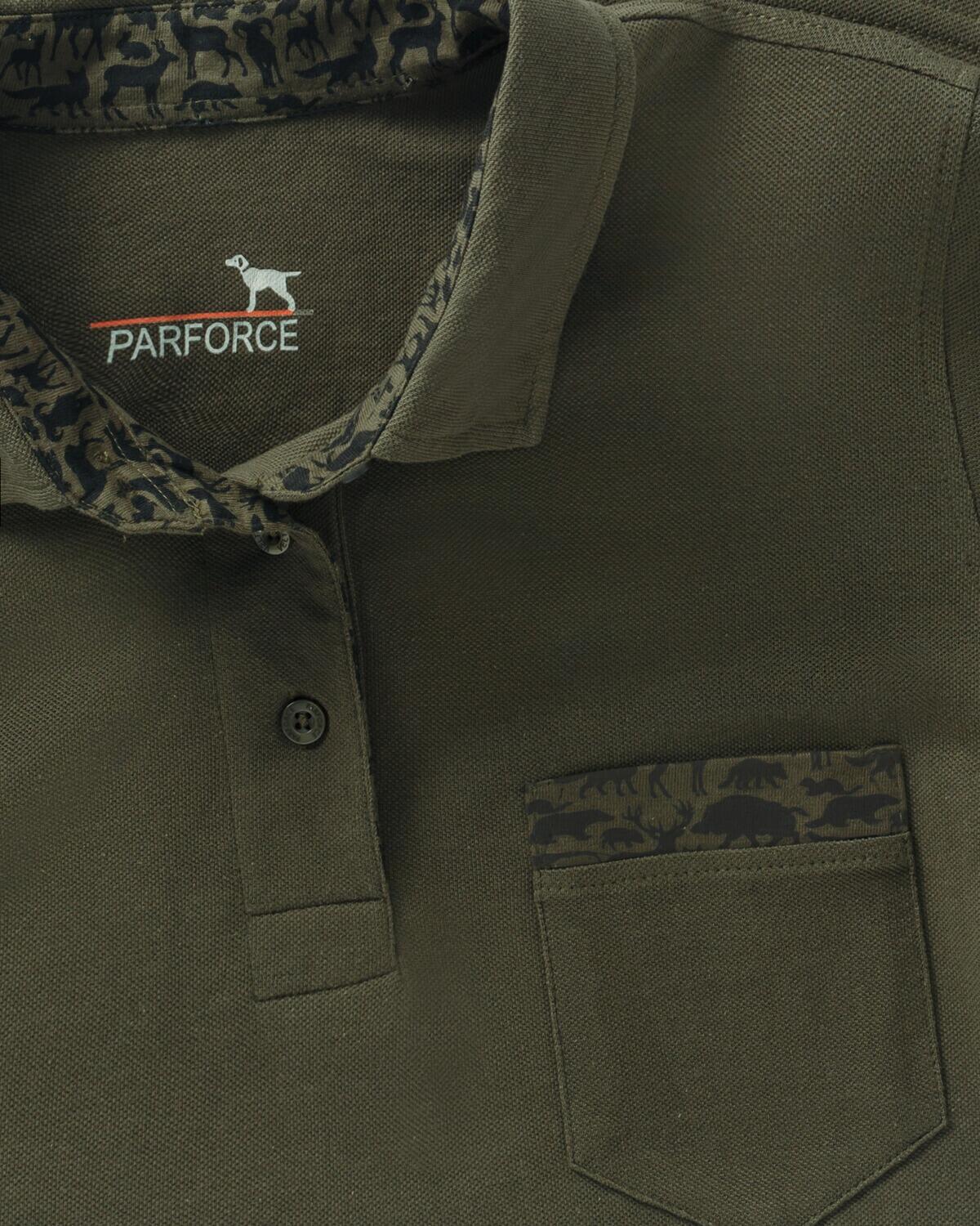 Damen Poloshirt Waldtier-Detail 3/3