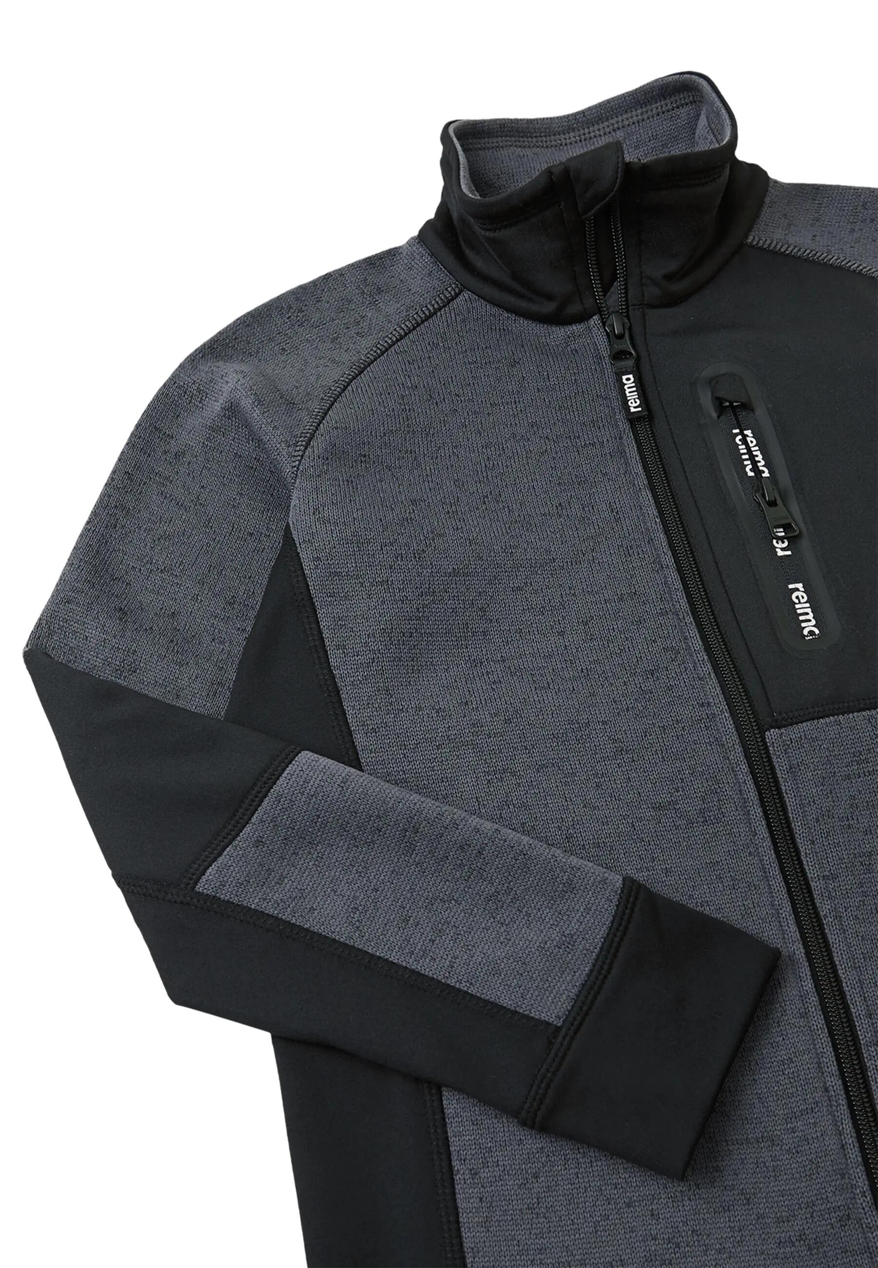 Kinder Fleecejacke Liukuen Soft black 3/6