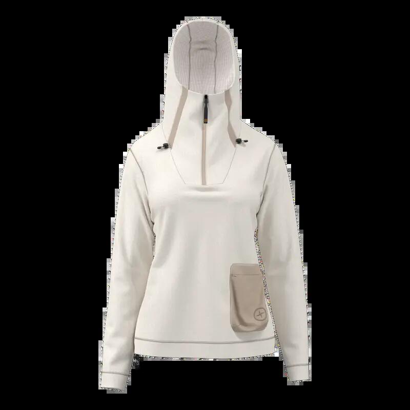 Great Escapes Rims Damen Fleece mit 1/2-RV white alyssum-S 1/3