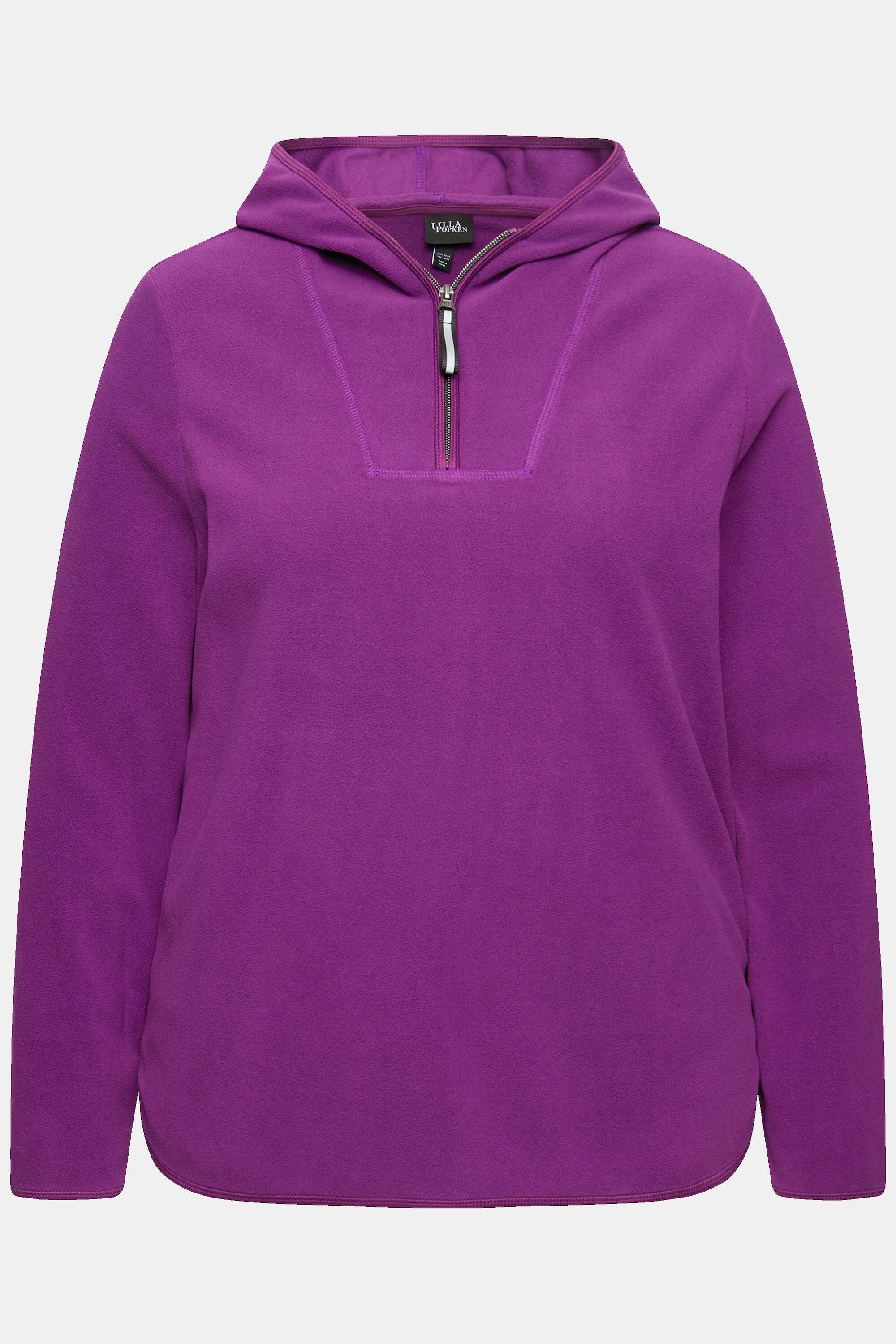 Femme Pull camionneur en polaire coupe courte et oversize matière recyclée 5/5