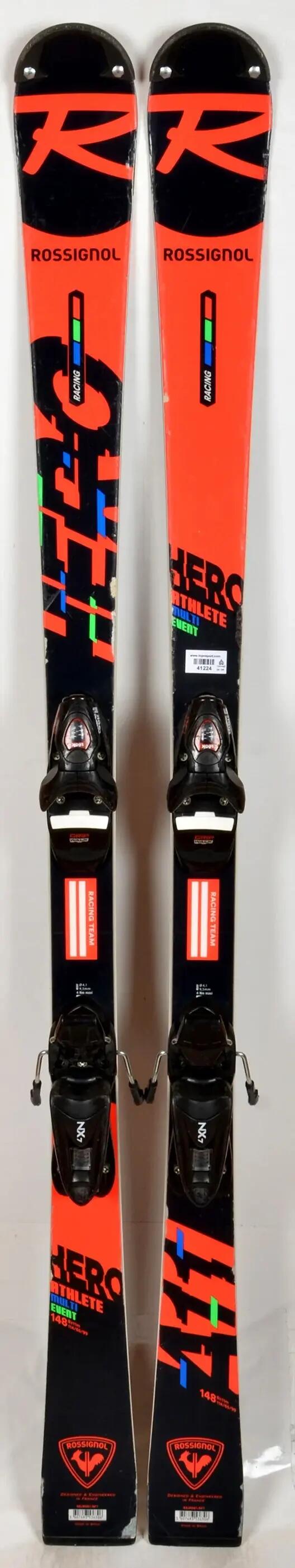 RECONDITIONNE - Skis junior Rossignol HERO ATHLETE MULTI EVENT red / b - BON 4/5