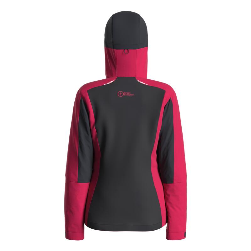 Great Escapes Noir EVO lady padded jacket persian red/black 2/3