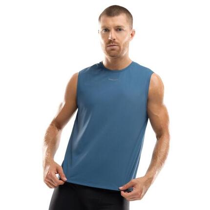 Męska koszulka do biegania bez rękawów Fitness Siroko Paine Blue