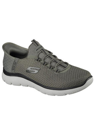 Skechers Herren SUMMITS HIGH RANGE Sneakers Slip ins Vegan 232457 Olive Black