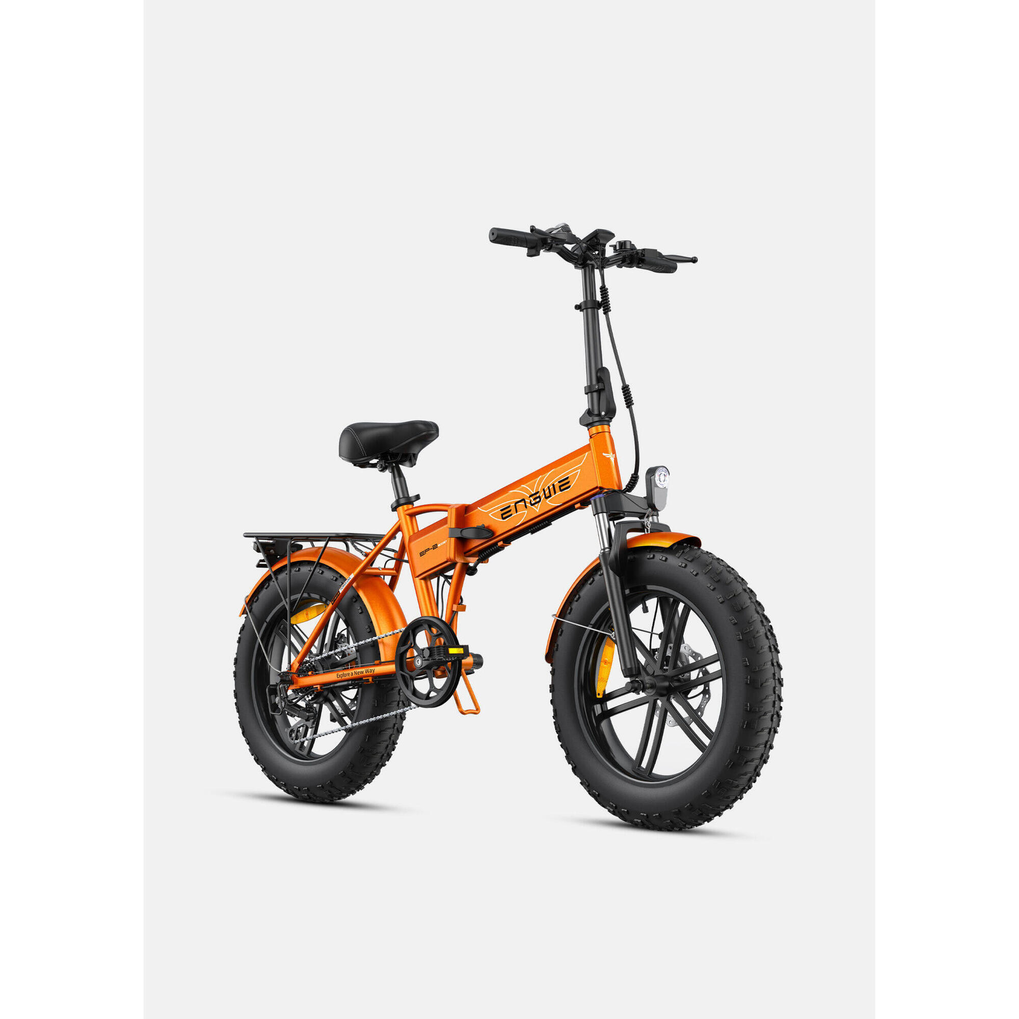 Engwe - Engwe Ep-2 Boost Vélo Pliable, Moteur De 250w, Vitesse Maximale De 25 Km/h - Fatbike - Orange|rouge - Decathlon