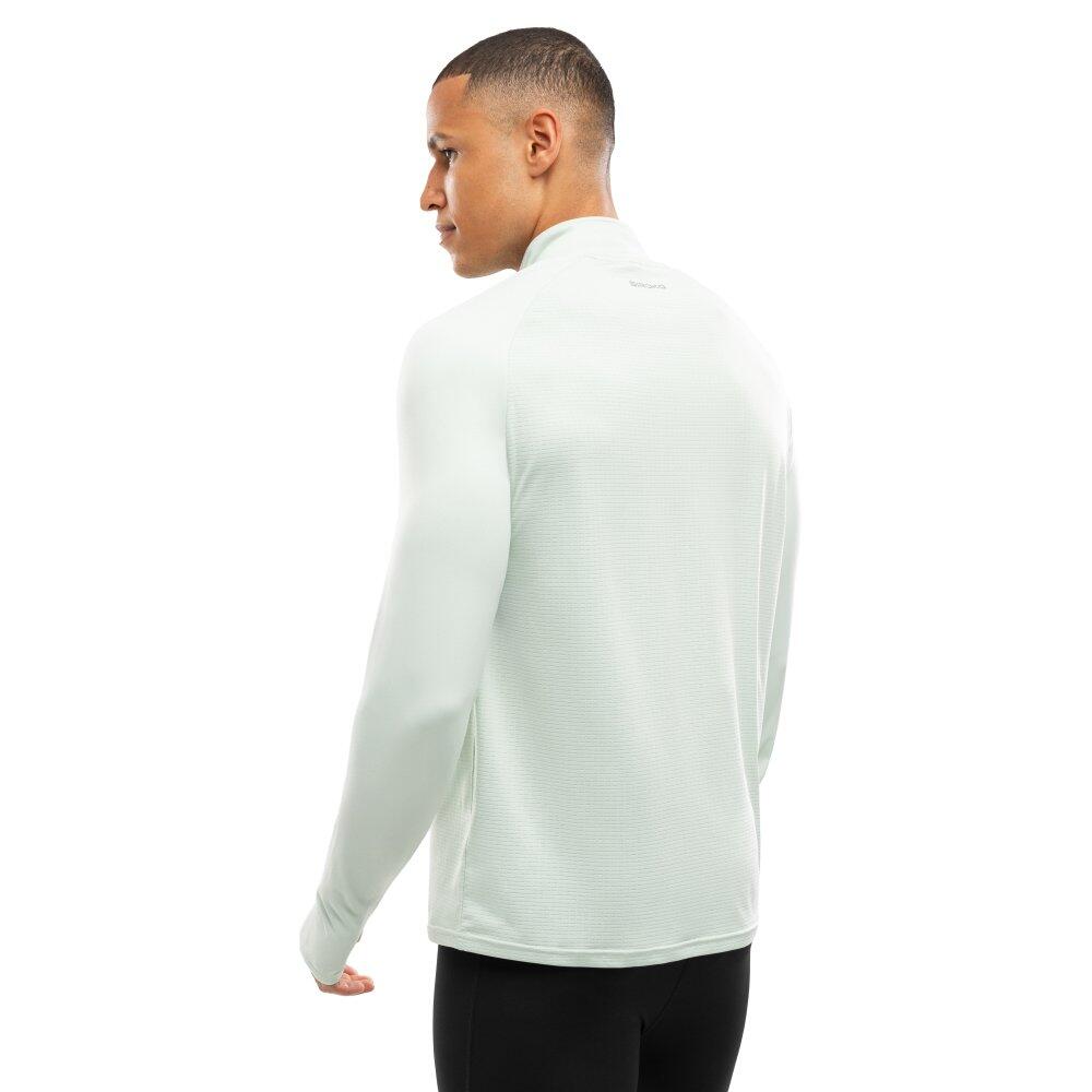 Men Fitness 's half-zip running sweatshirt Intuit Green Green 2/6