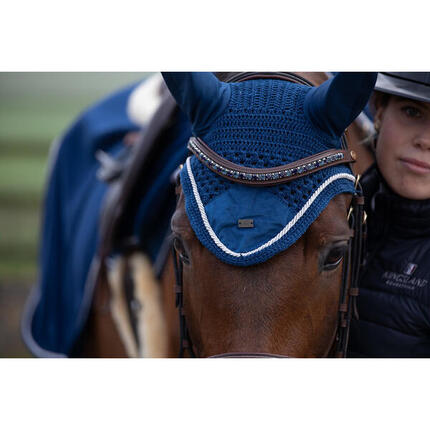 Stirnband für Pferd HFI Padded Wave + Strass