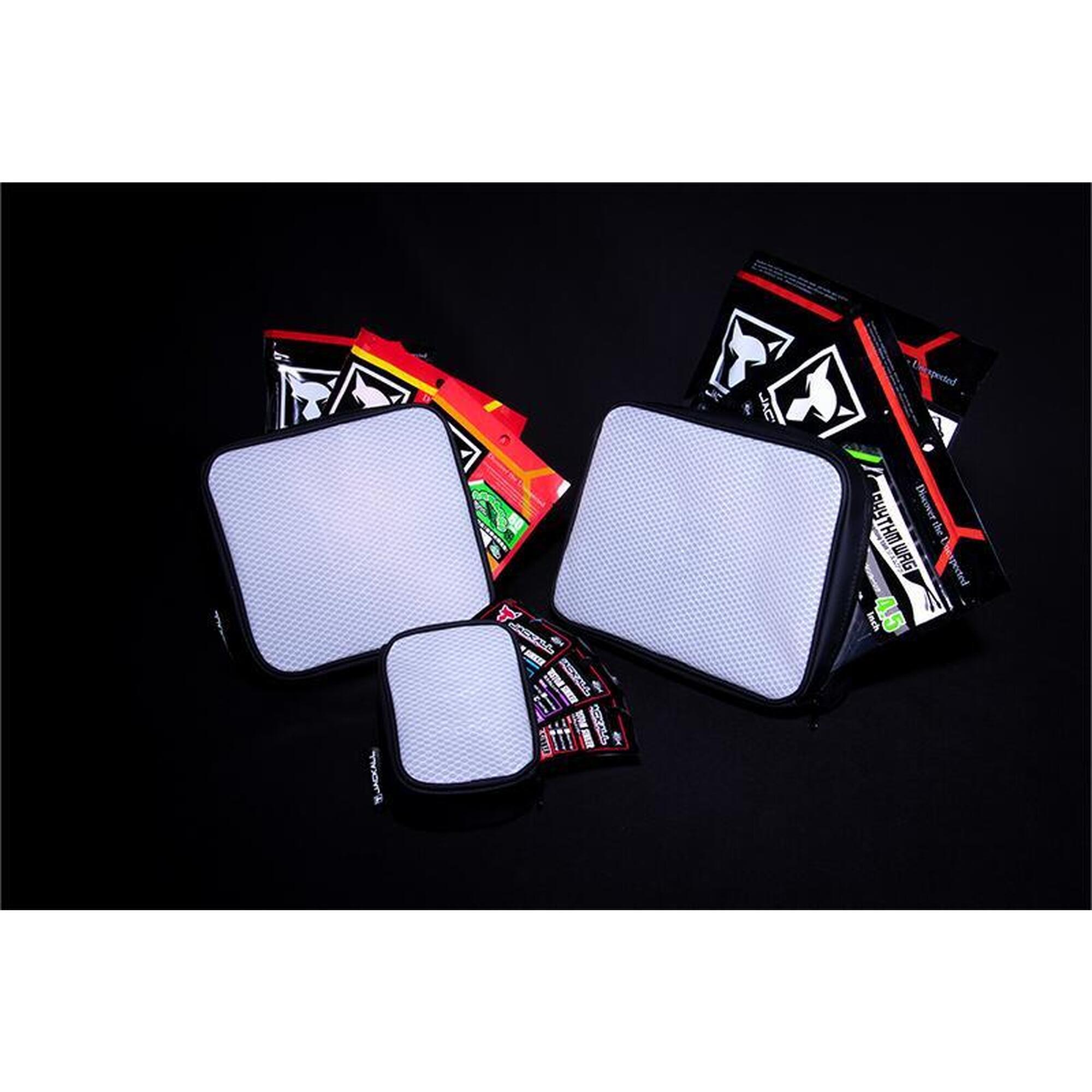 BORSETA NALUCI JACKALL M WHITE/BLACK, 16.5X15X4.5 CM
